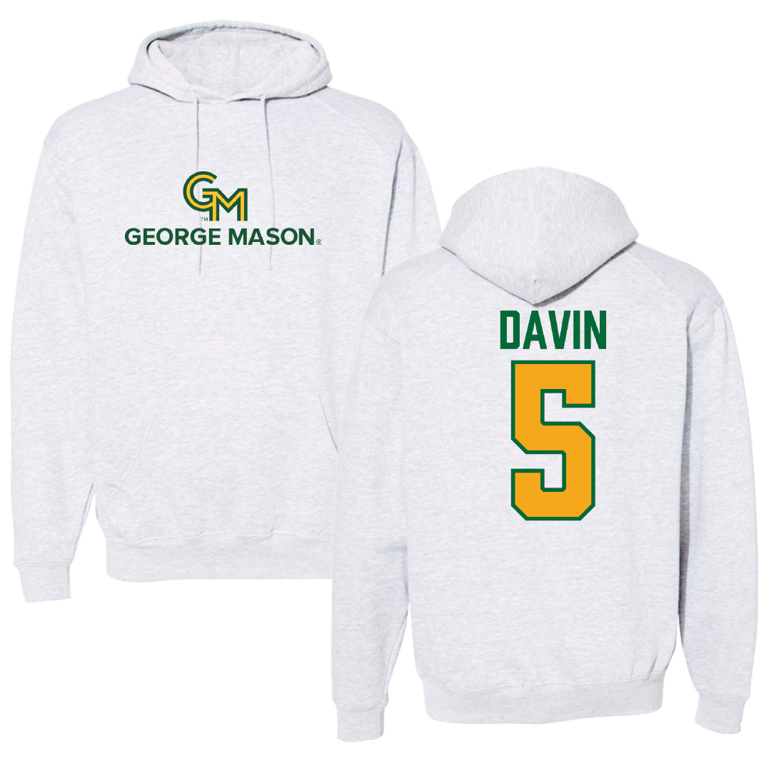 George Mason University Soccer Gray Hoodie - #5 Eliana Davin