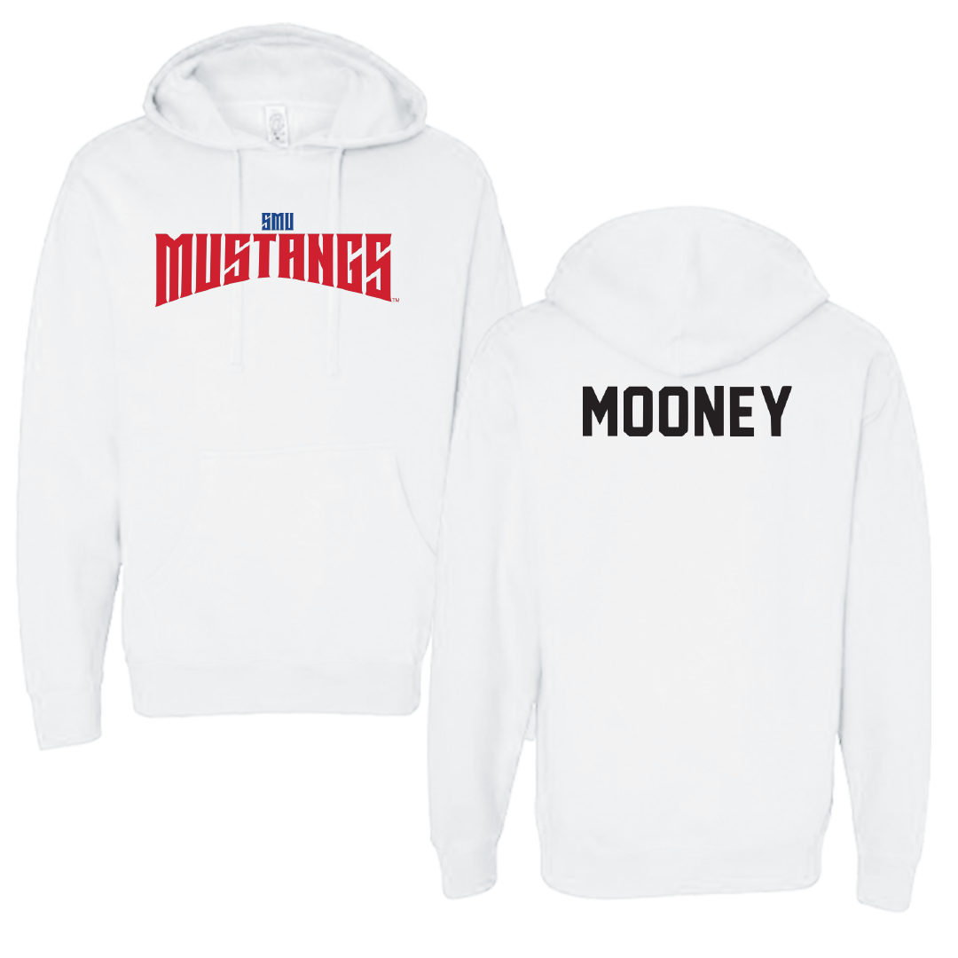 Southern Methodist University Equestrian White Classic Hoodie - Aedan Mooney