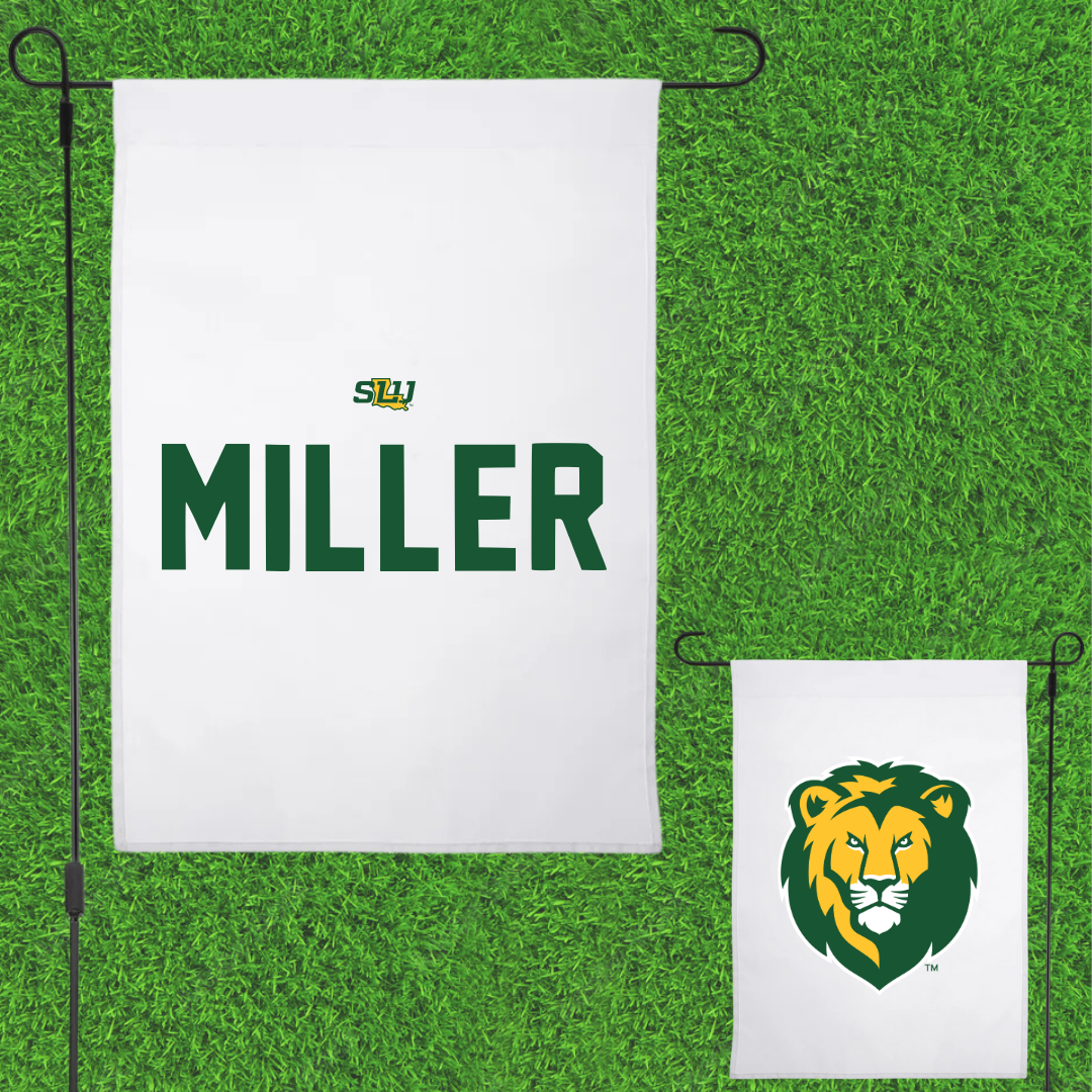 Southeastern Louisiana University TF and XC White Garden Flag - Micah Miller