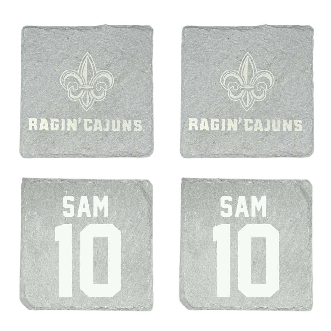 University of Louisiana at Lafayette Basketball Stone Coaster (4 Pack)  - #10 Aasia Sam