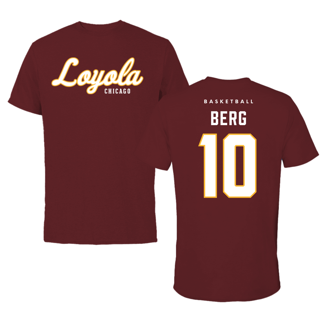 Loyola University-Chicago Basketball Maroon Loyola Performance Tee - #10 Ali Berg