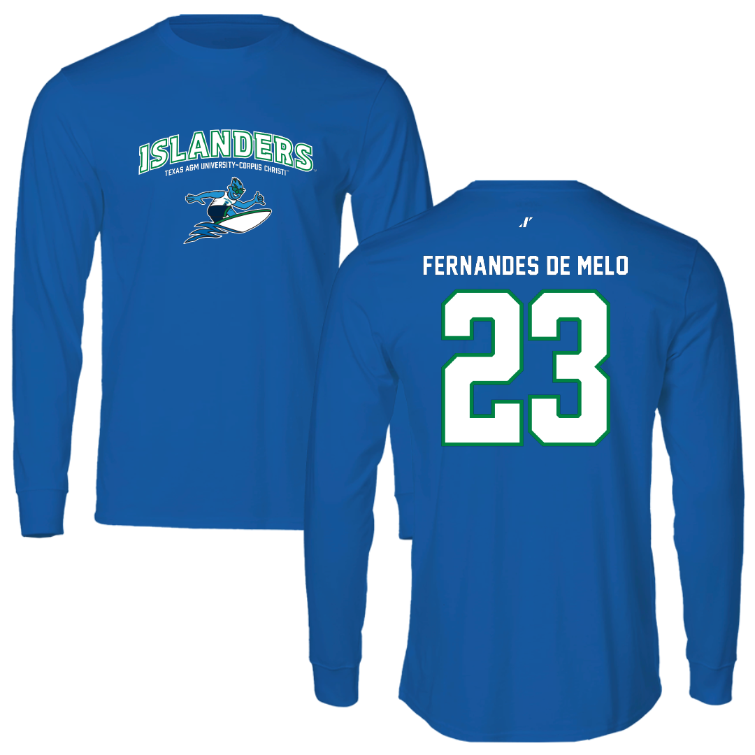 Texas A&M University-Corpus Christi Beach Volleyball Blue General Long Sleeve - #23 Maria Fernandes De Melo