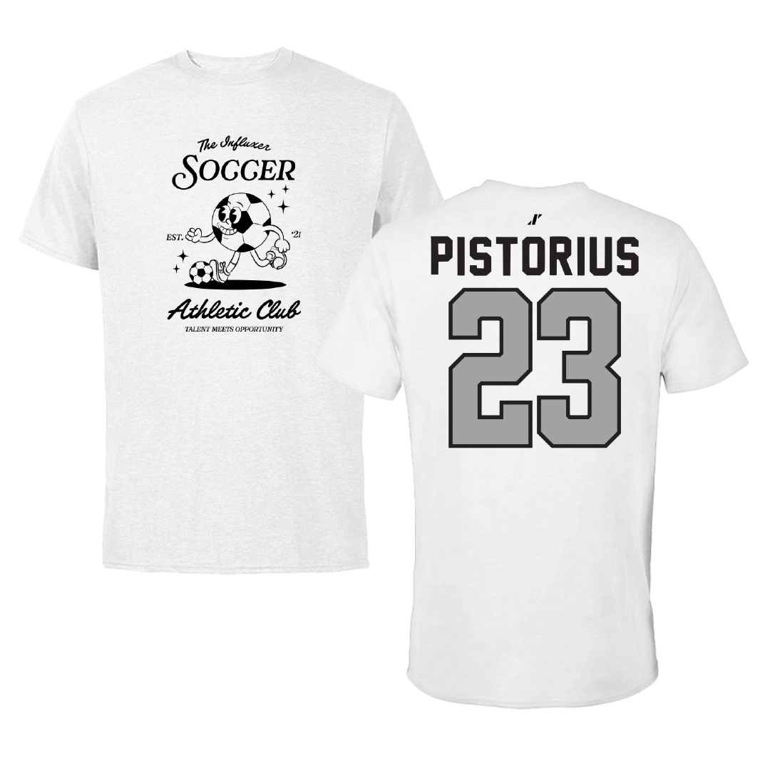 Soccer White Influxer Athletic Club Tee - #23 Molly Pistorius