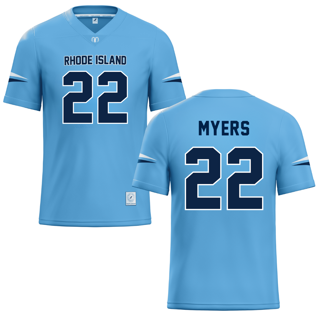 University of Rhode Island Blue Lacrosse Jersey - #22 Brinley Myers