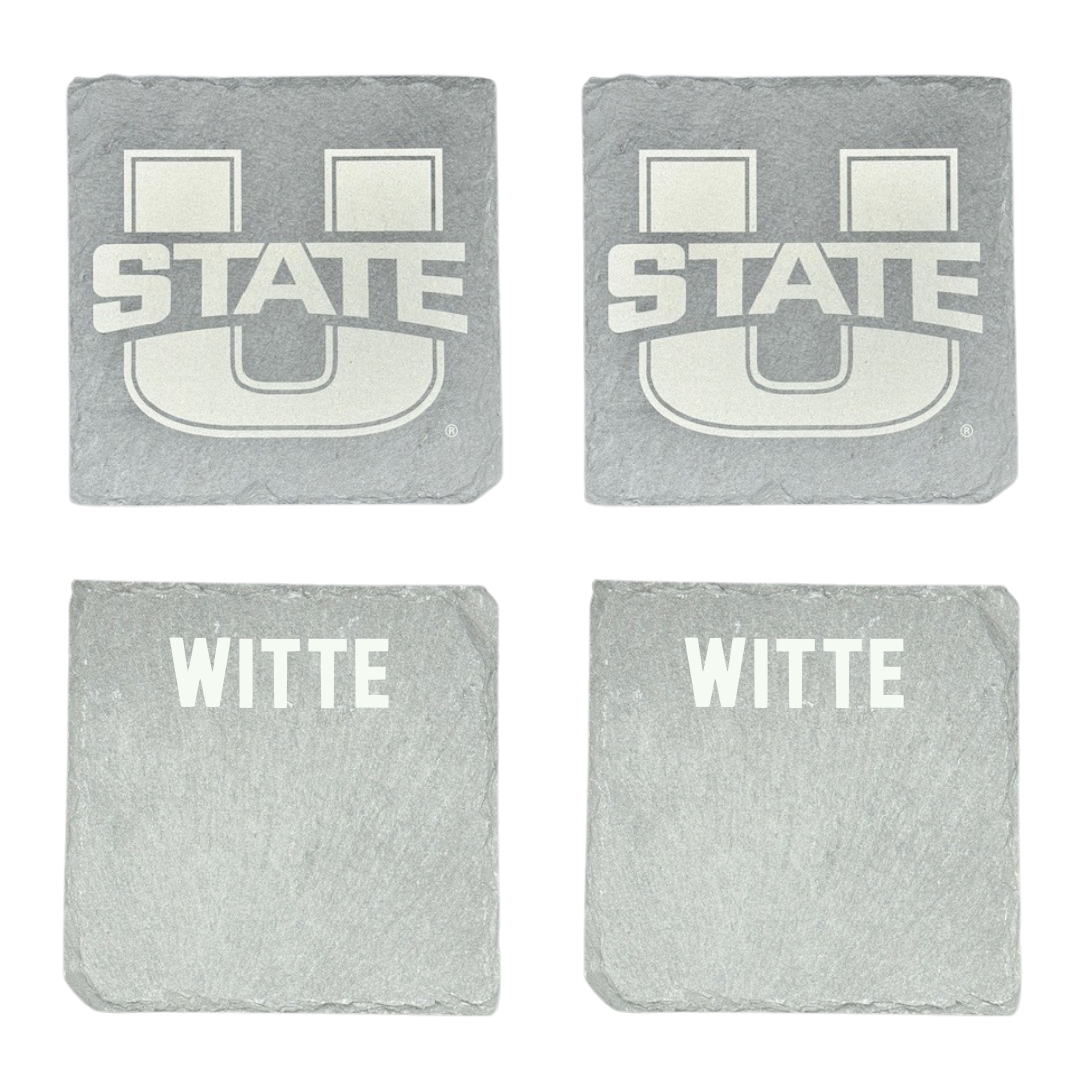 Utah State University Gymnastics Stone Coaster (4 Pack)  - Mya Witte