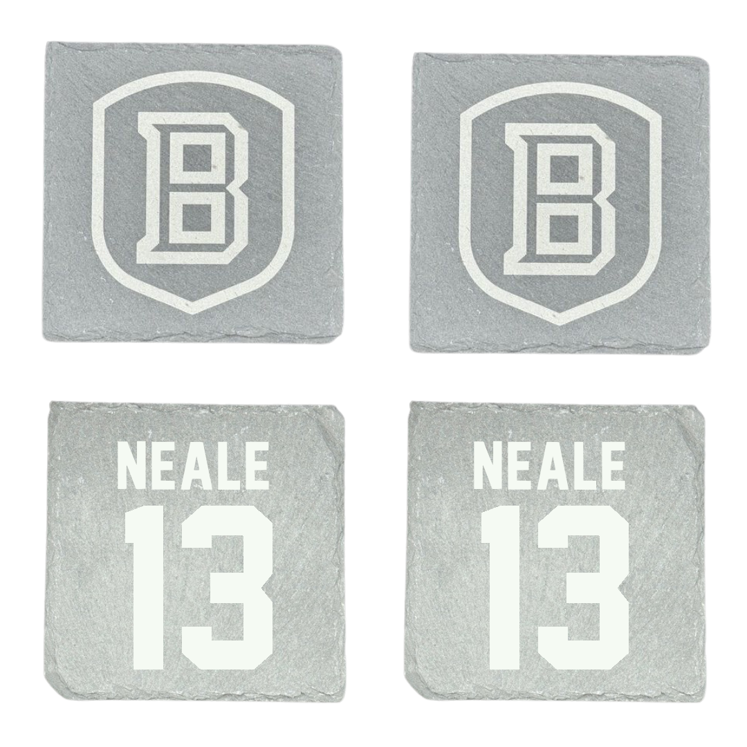 Bradley University Basketball Stone Coaster (4 Pack)  - #13 Sheyene Neale