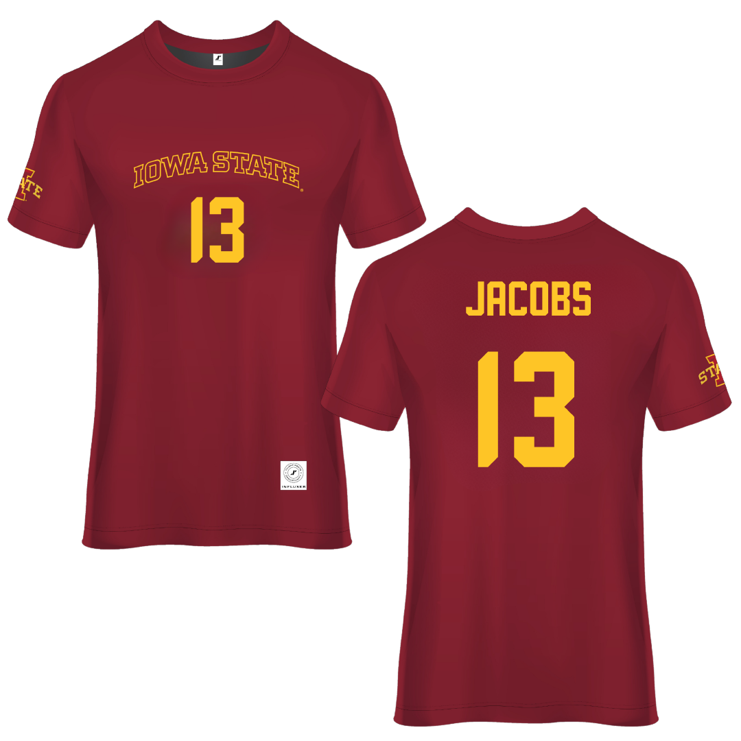 Iowa State University Cardinal Soccer Jersey - #13 Nicolasa Jacobs