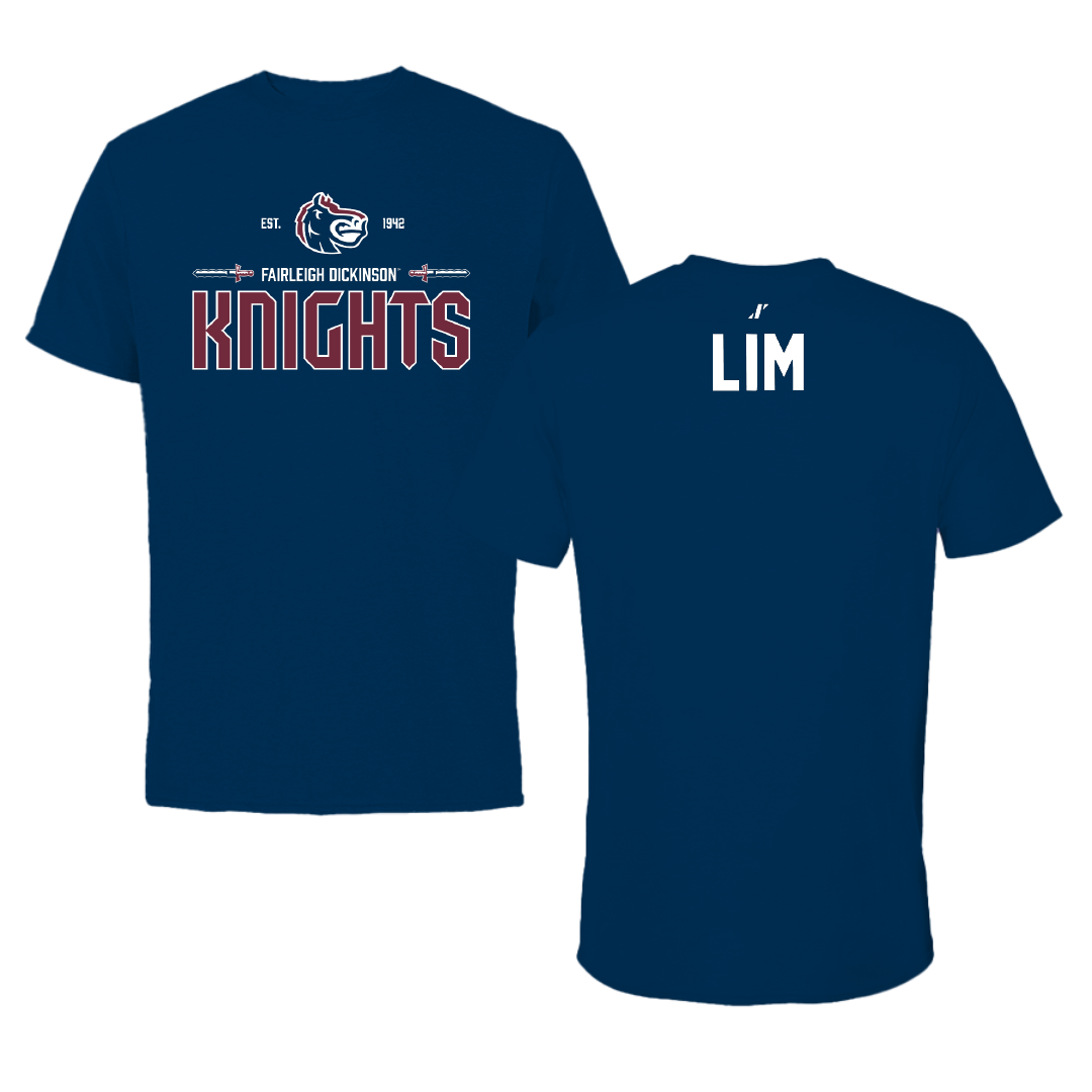 Fairleigh Dickinson University-Metropolitan Campus Tennis Navy General Performance Tee - Anastasia Lim