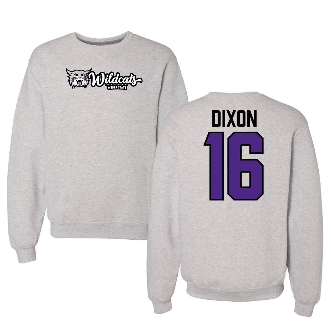 Weber State University Football Gray Crewneck - #16 Toddrick Dixon