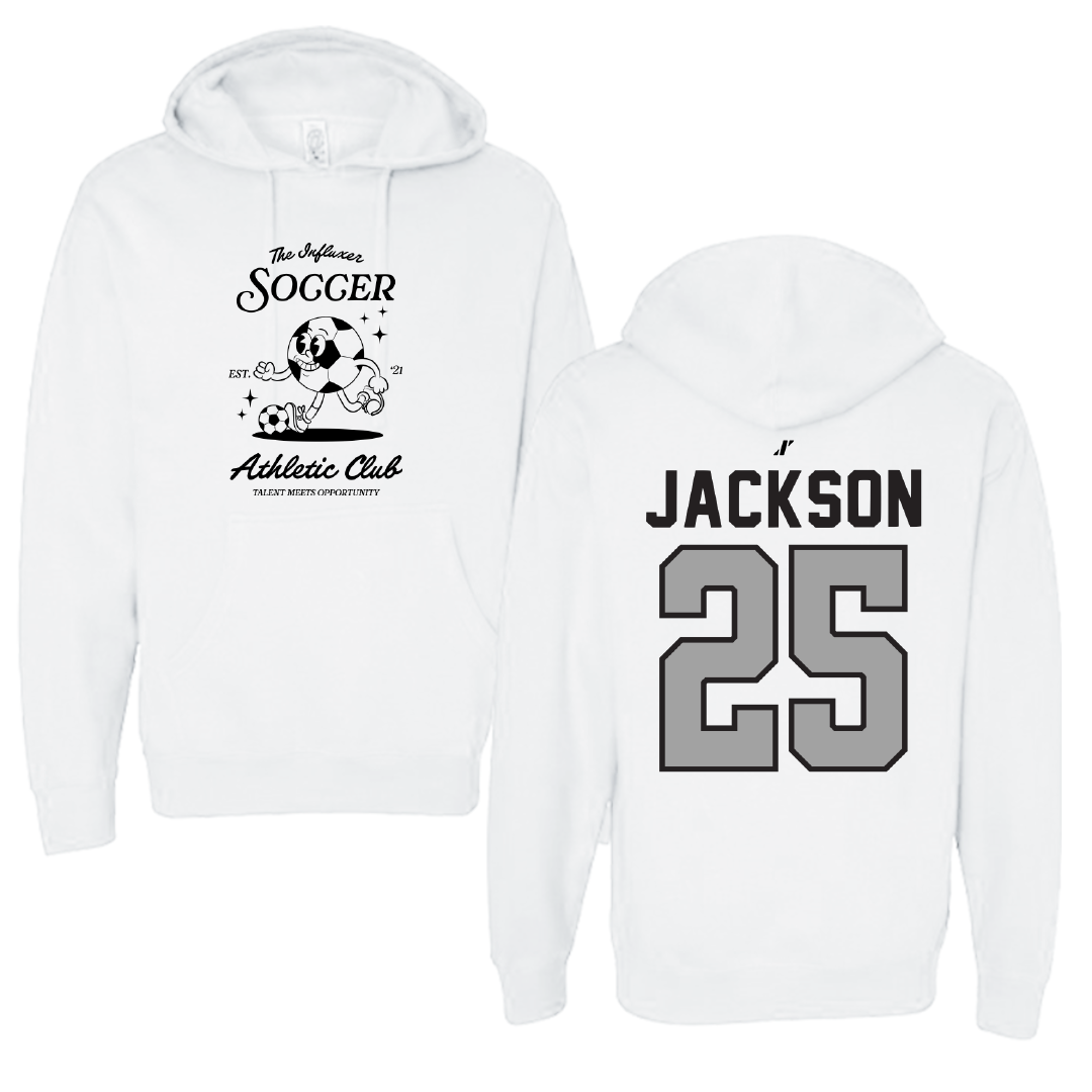 Soccer White Influxer Athletic Club Hoodie - #25 Nixan Jackson