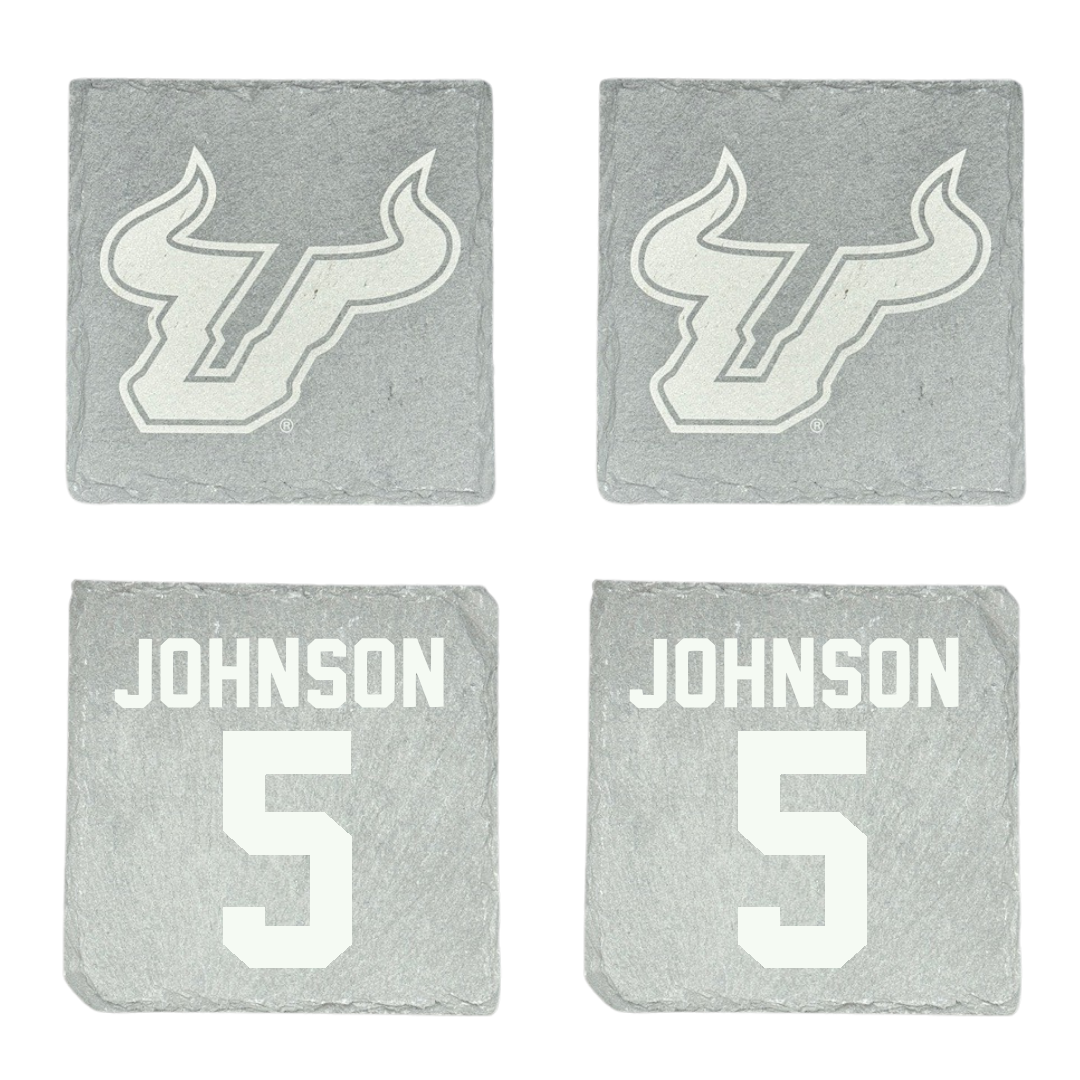 University of South Florida Volleyball Stone Coaster (4 Pack)  - #5 Tatiana Johnson