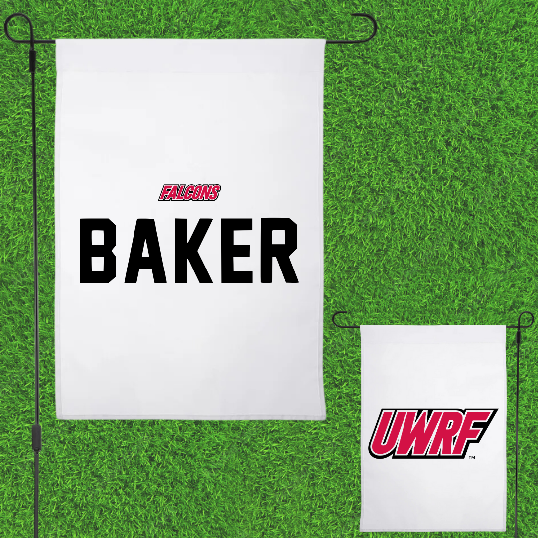 University of Wisconsin-River Falls Tennis White Garden Flag - Sarah Baker