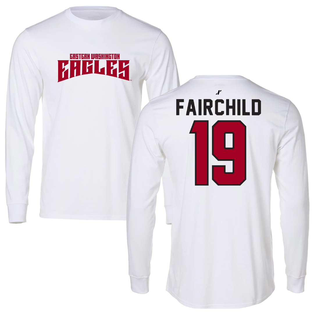 Eastern Washington University Soccer White Classic Long Sleeve - #19 Chloe Fairchild