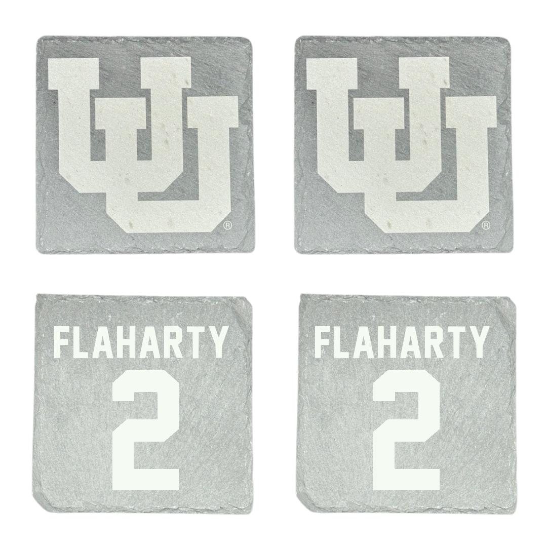 University of Utah Baseball Stone Coaster (4 Pack)  - #2 Matt Flaharty