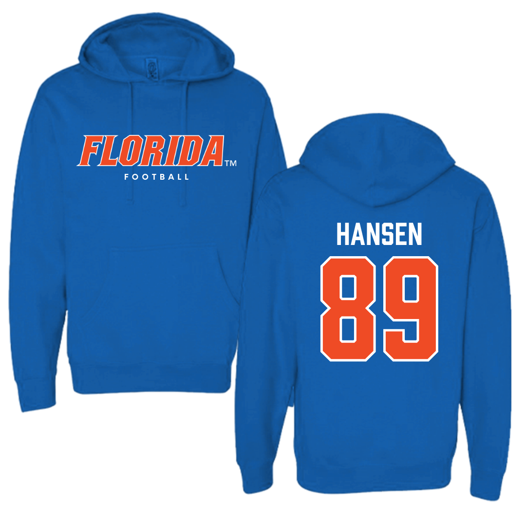 University of Florida Football Royal Blue Hoodie - #89 Hayden Hansen