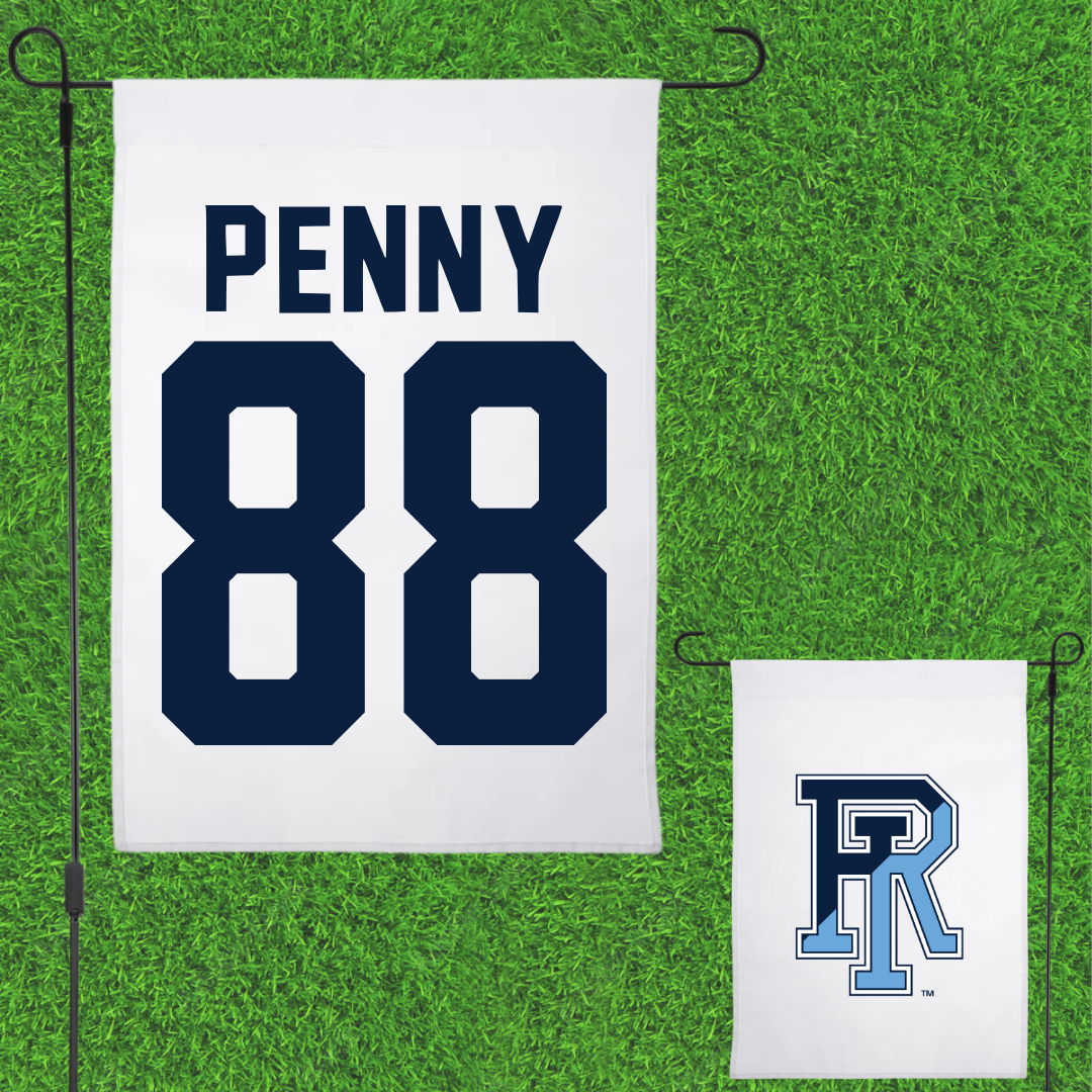 University of Rhode Island Soccer White Garden Flag - #88 Cierra Penny
