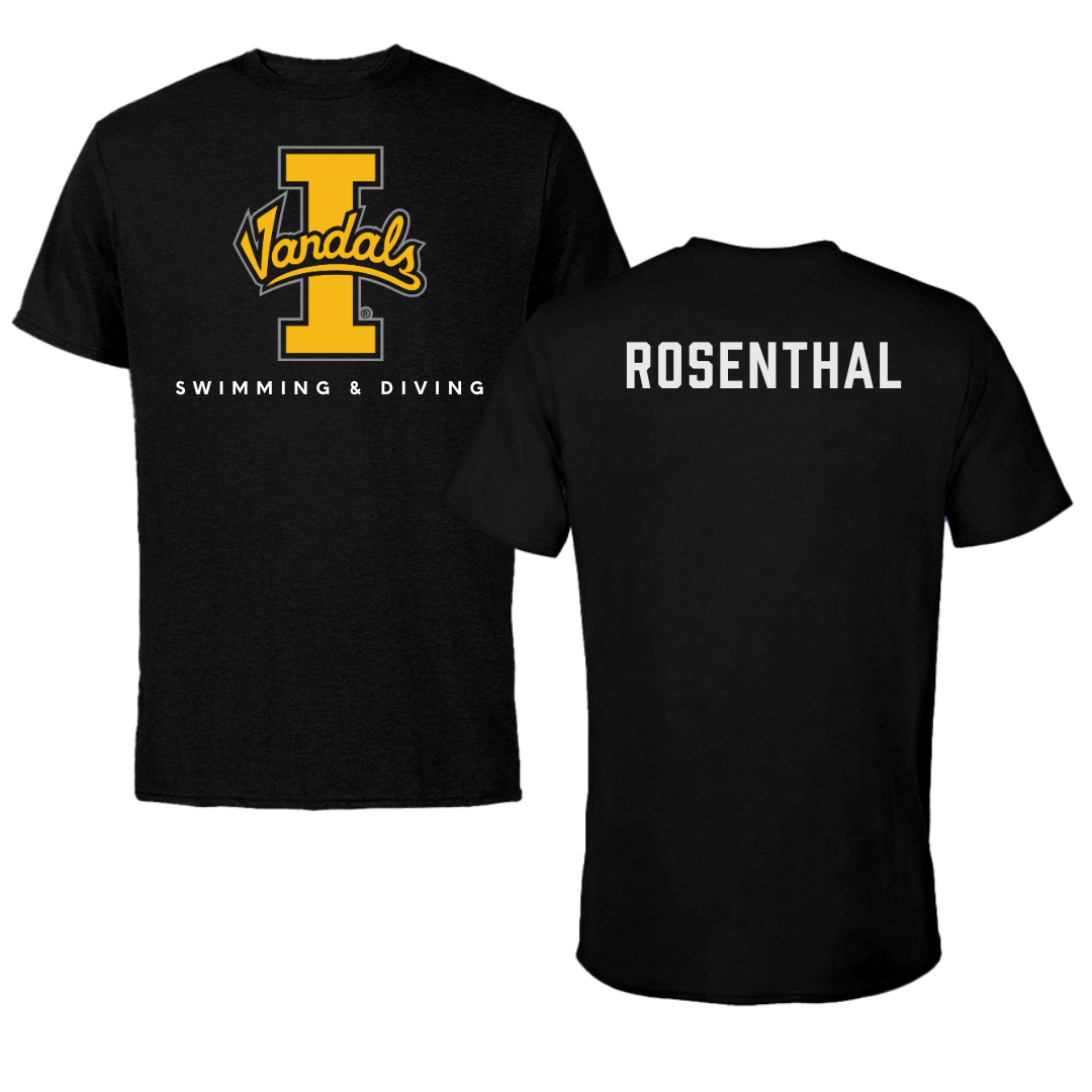 University of Idaho Swimming & Diving Black Vandals Performance Tee - Abby Rosenthal
