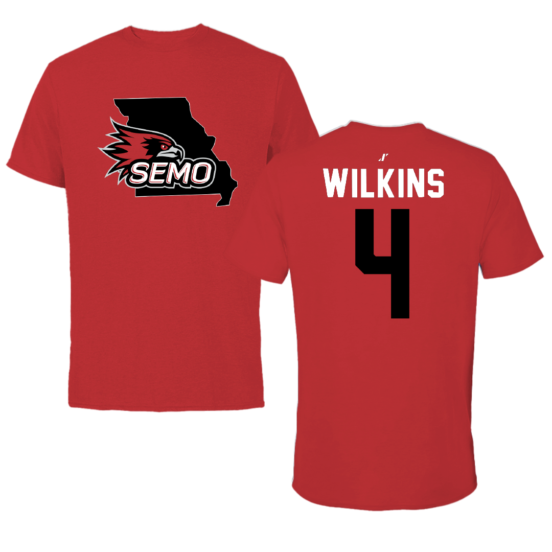 Southeast Missouri State University Softball Red State Performance Tee - #4 Kinley Wilkins