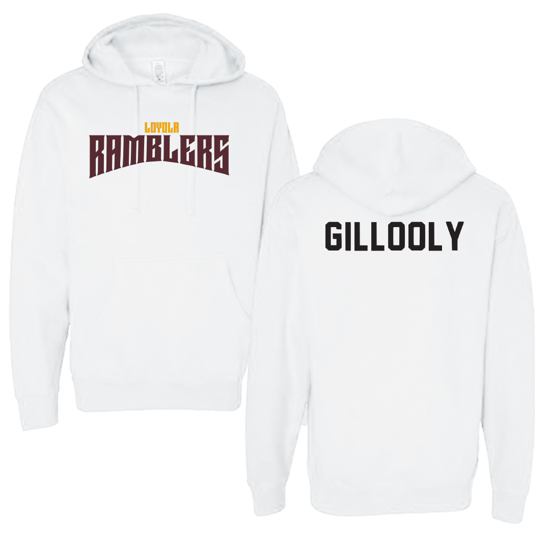 Loyola University-Chicago TF and XC White Classic Hoodie - Ali Gillooly