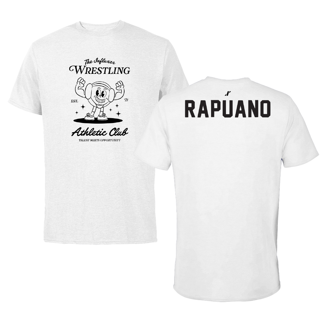 Wrestling White Influxer Athletic Club Tee - Michael Rapuano