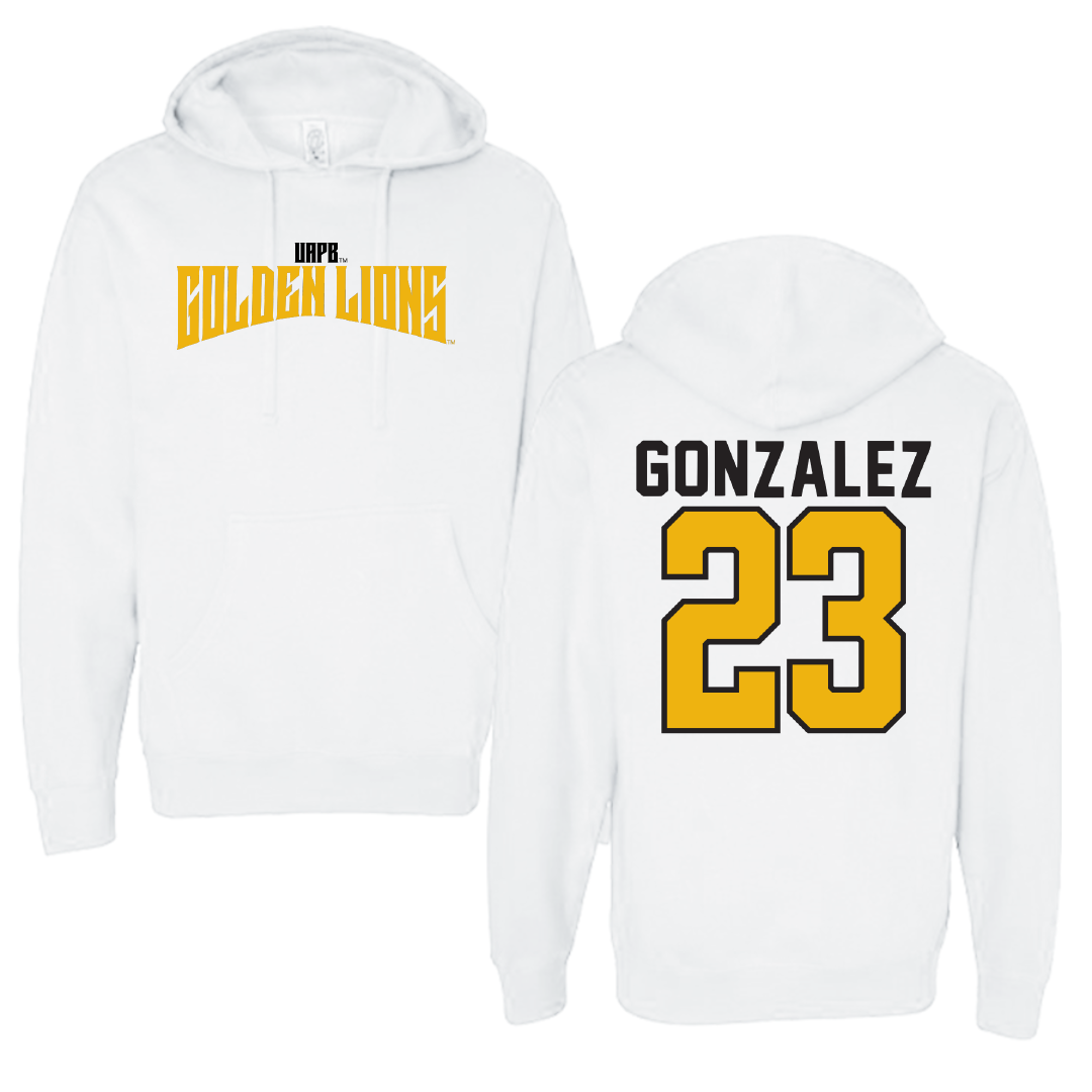 University of Arkansas-Pine Bluff Softball White Classic Hoodie - #23 Ariana Gonzalez