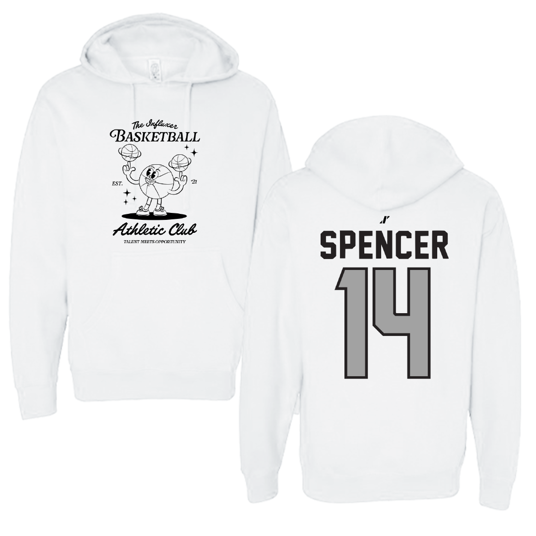 Basketball White Influxer Athletic Club Hoodie - #14 Macy Spencer