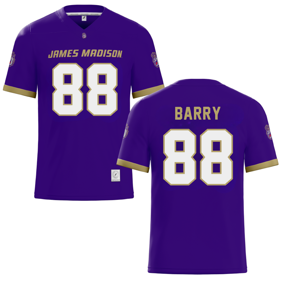 James Madison University Purple Football Jersey - #88 Ibrahim Barry