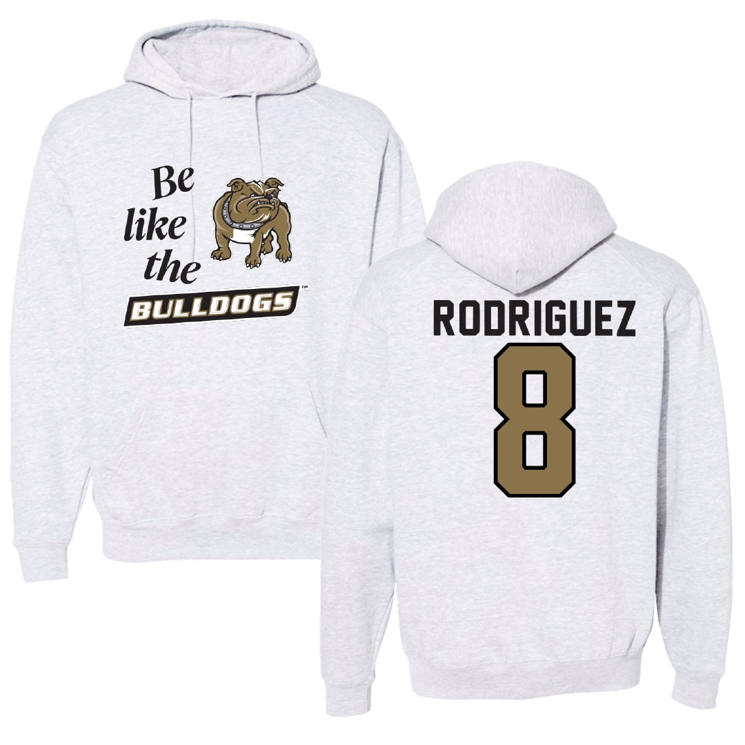 Bryant University Soccer Light Gray Be Like Us Hoodie - #8 Diego Rodriguez