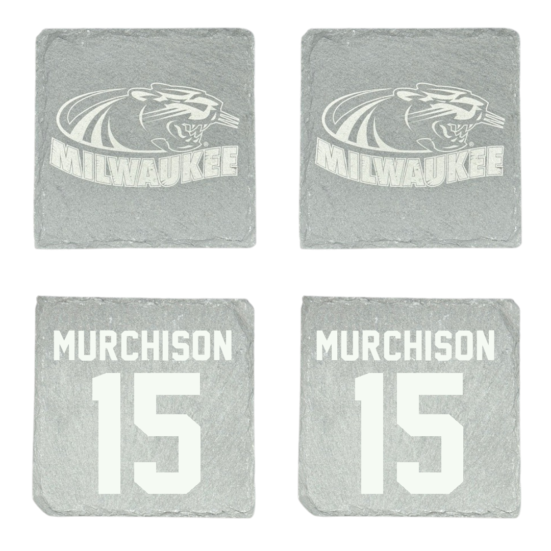 University of Wisconsin-Milwaukee Basketball Stone Coaster (4 Pack)  - #15 Simeon Murchison