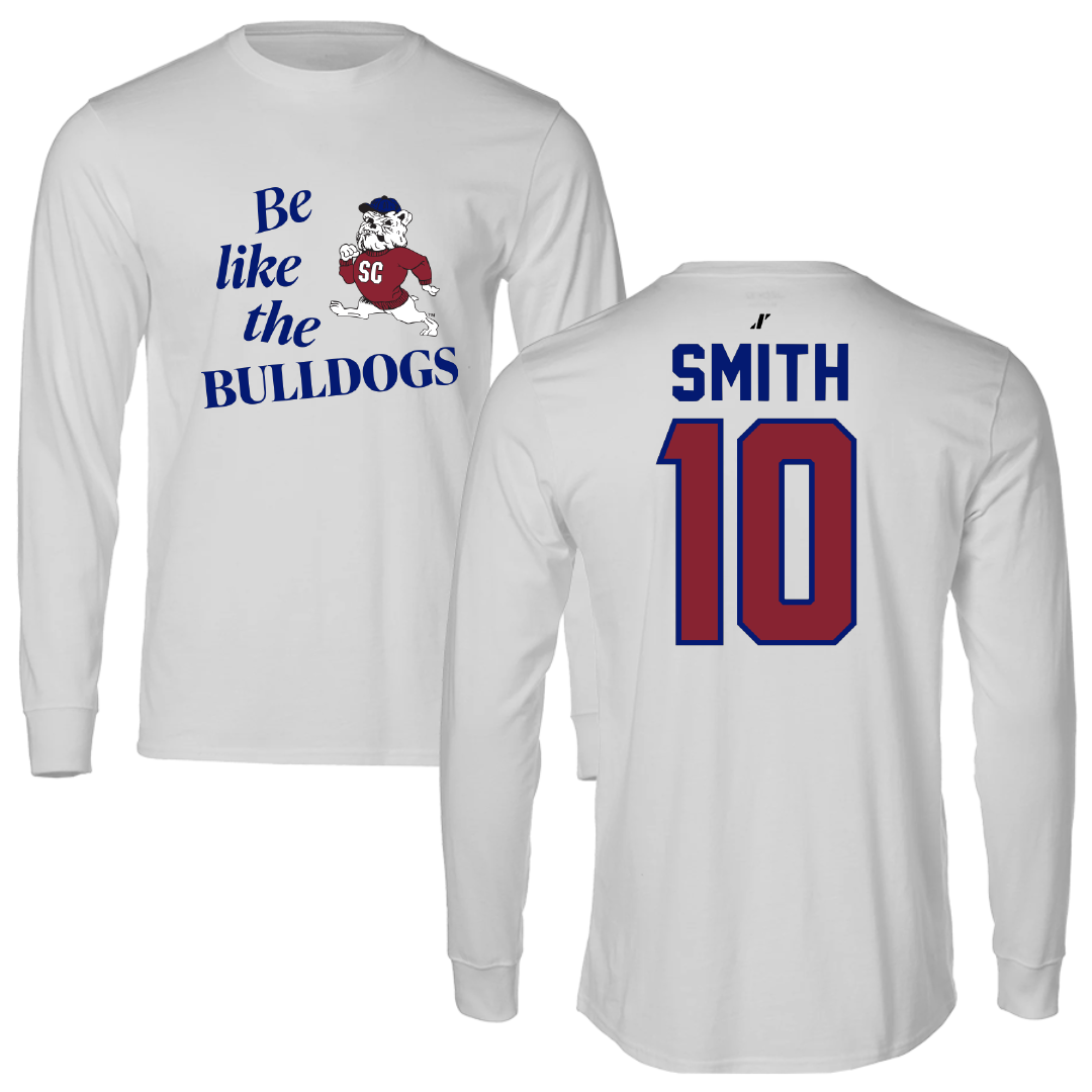 South Carolina State University Football Light Gray Be Like Us Performance Long Sleeve - #10 Tyler Smith