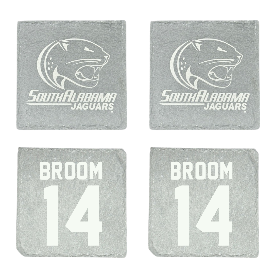 University of South Alabama Basketball Stone Coaster (4 Pack)  - #14 John Broom