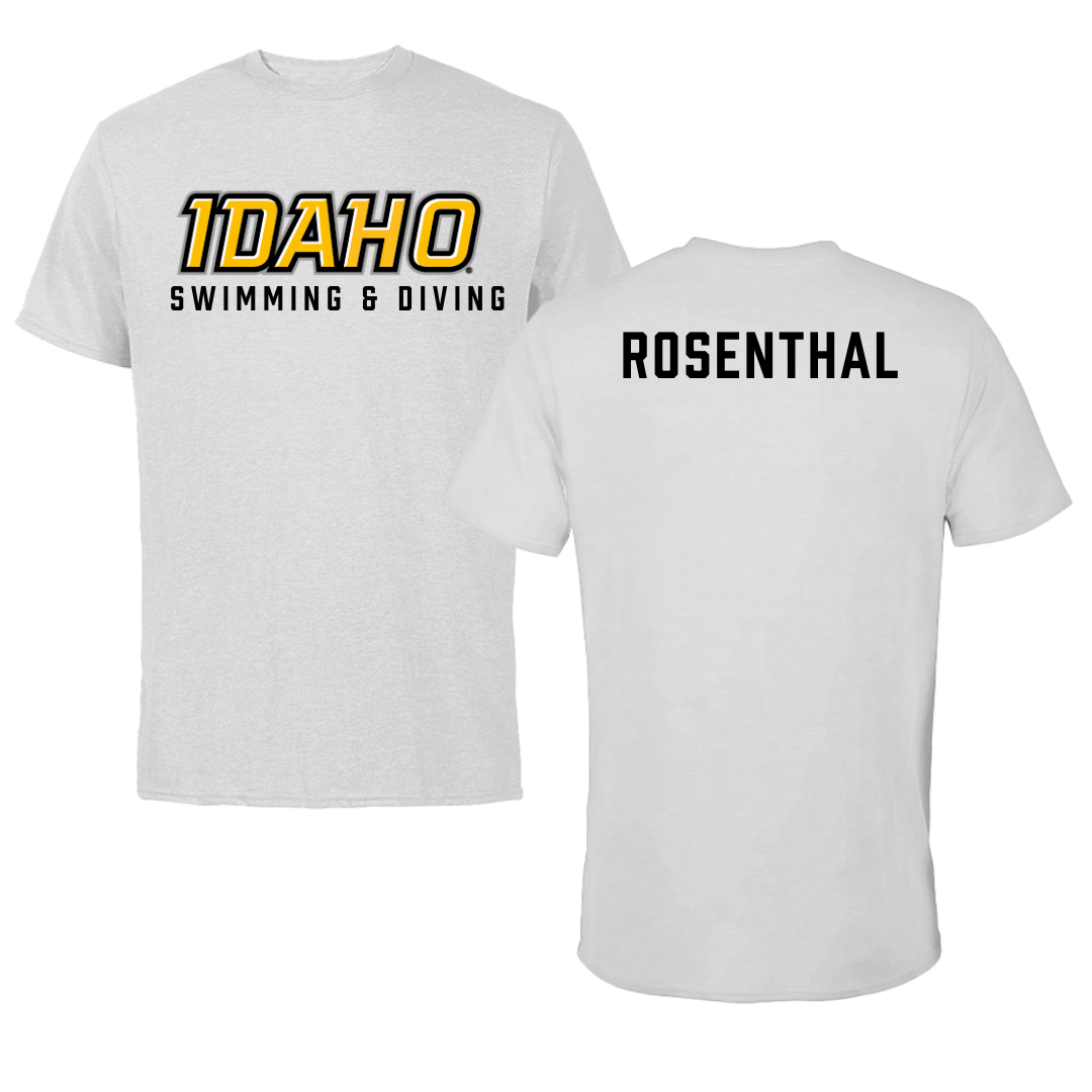 University of Idaho Swimming & Diving Gray Performance Tee - Abby Rosenthal