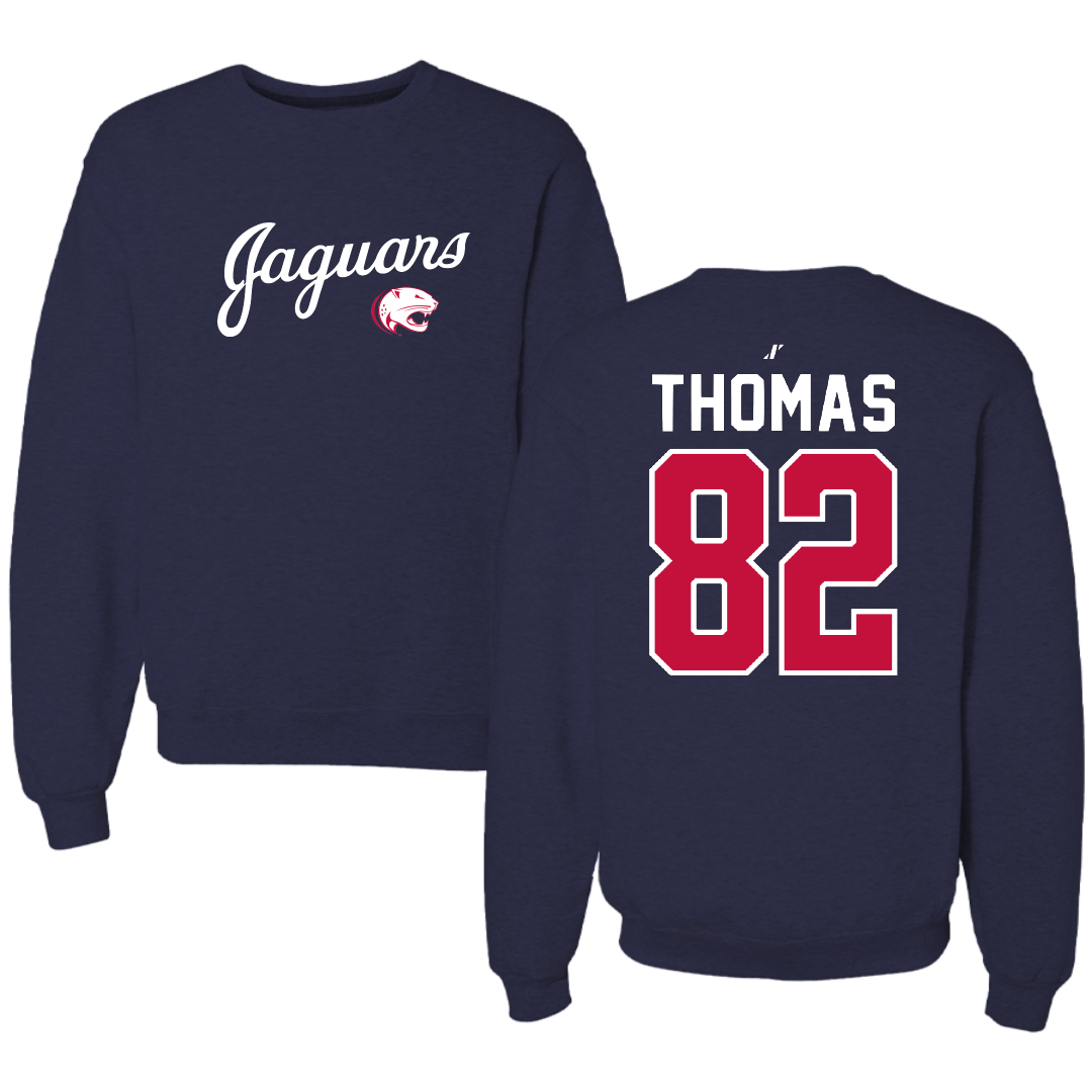 University of South Alabama Football Navy General Crewneck - #82 Trent Thomas