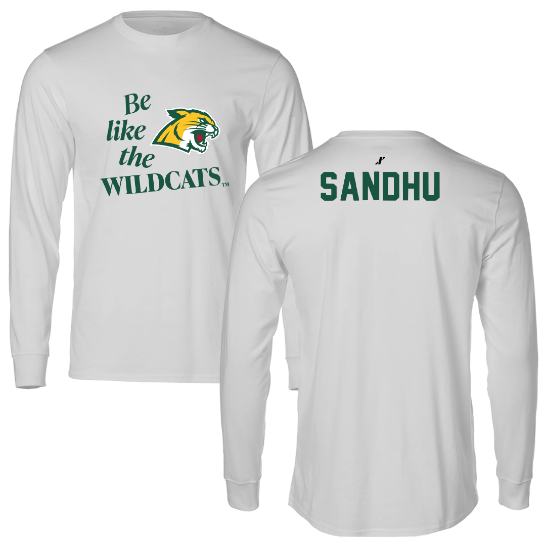 Northern Michigan University Wrestling Light Gray Be Like Us Long Sleeve - Bryn Sandhu