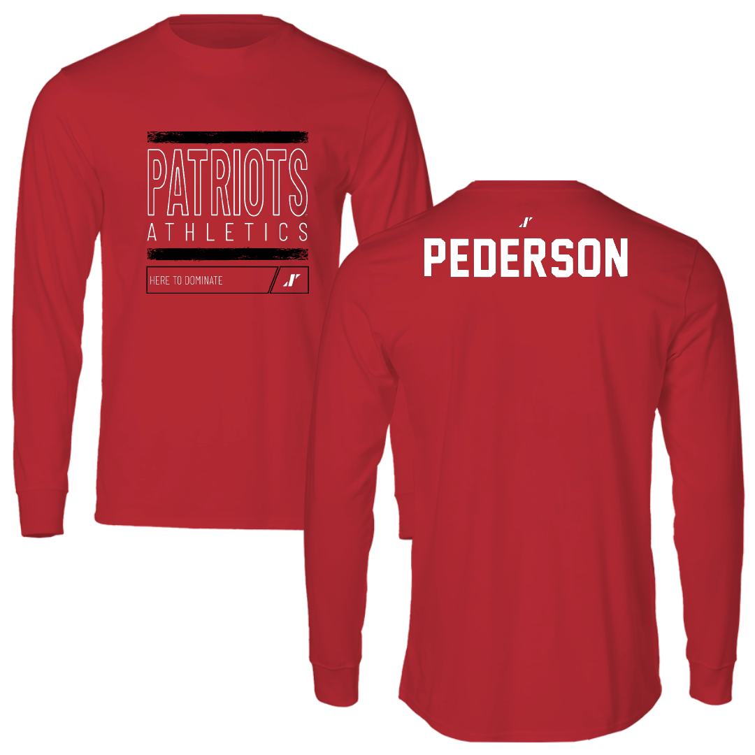 Dallas Baptist University TF and XC Red Dominate Long Sleeve - Maddox Pederson