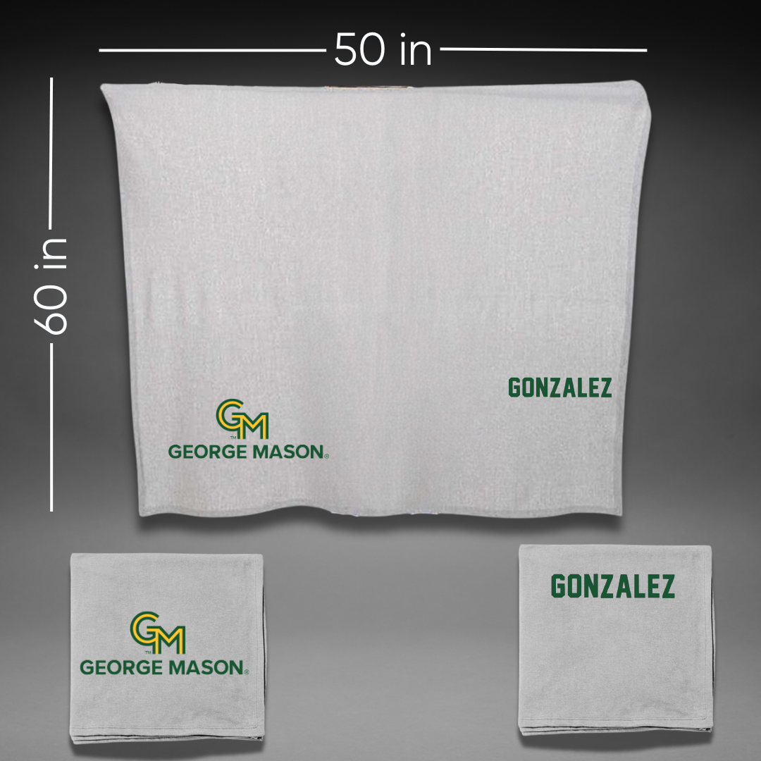 George Mason University Rowing Gray Blanket - Gabriella Gonzalez