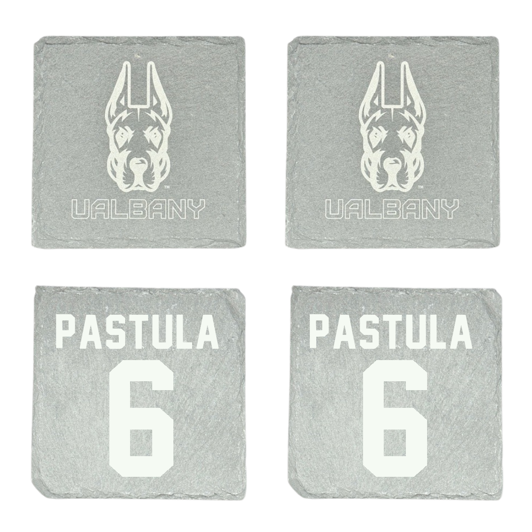 University at Albany Football Stone Coaster (4 Pack)  - #6 Tyler Pastula