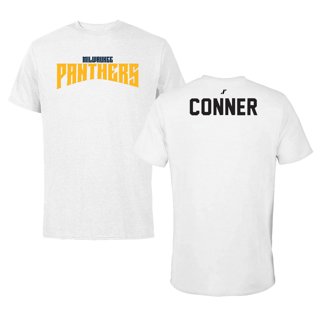 University of Wisconsin-Milwaukee TF and XC White Classic Tee - Claudia Conner