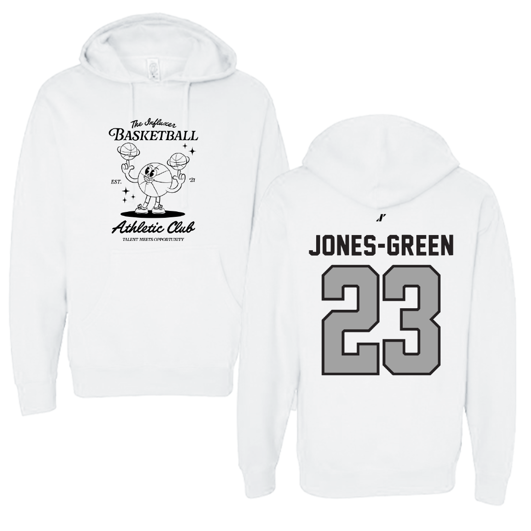 Basketball White Influxer Athletic Club Hoodie - #23 Marcus Jones-Green