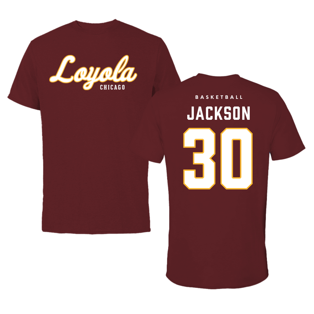 Loyola University-Chicago Basketball Maroon Loyola Tee - #30 Destiny Jackson