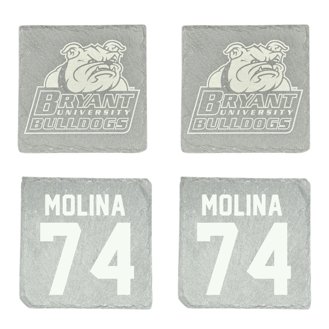 Bryant University Football Stone Coaster (4 Pack)  - #74 Nick Molina