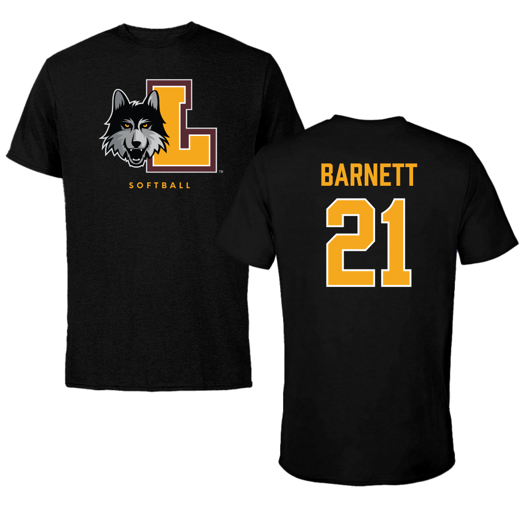 Loyola University-Chicago Softball Black Mascot Performance Tee - #21 Sydney Barnett