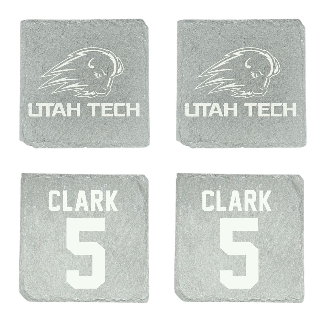 Utah Tech University Baseball Stone Coaster (4 Pack)  - #5 Cayden Clark