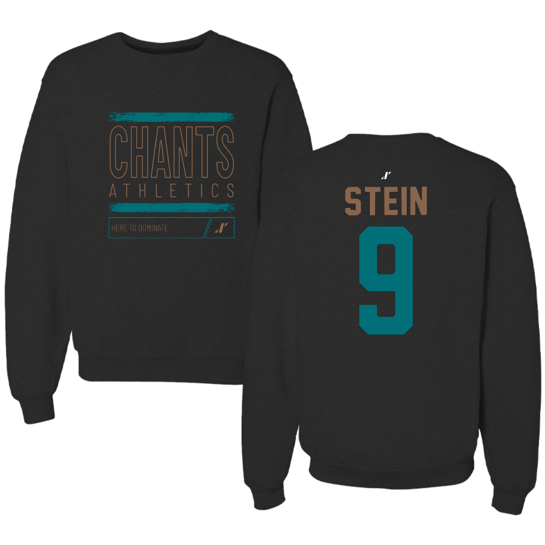 Coastal Carolina University Beach Volleyball Black Dominate Crewneck - #9 Jillian Stein