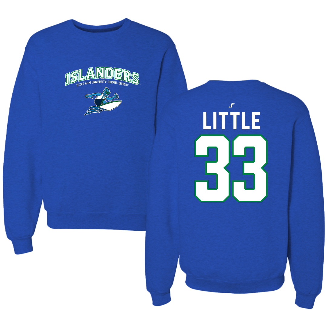 Texas A&M University-Corpus Christi Volleyball Blue General Crewneck - #33 Tayah Little