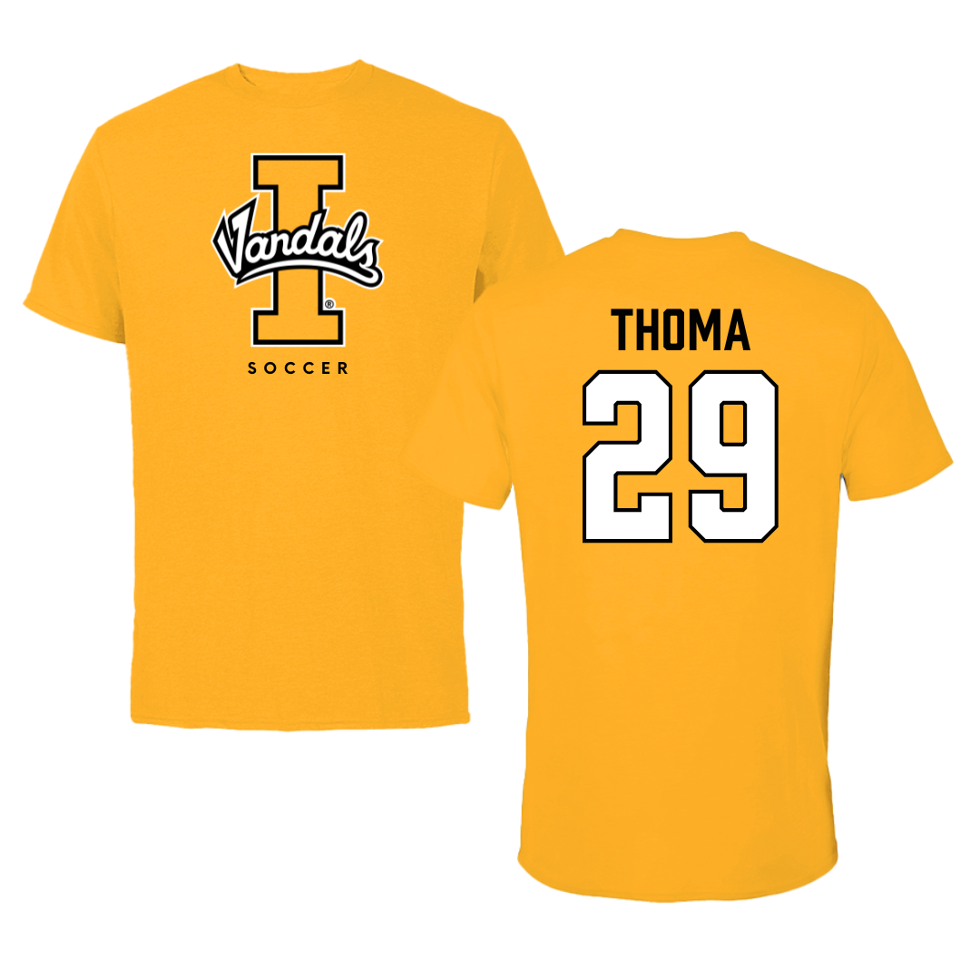 University of Idaho Soccer Gold Performance Tee - #29 Isabelle Thoma