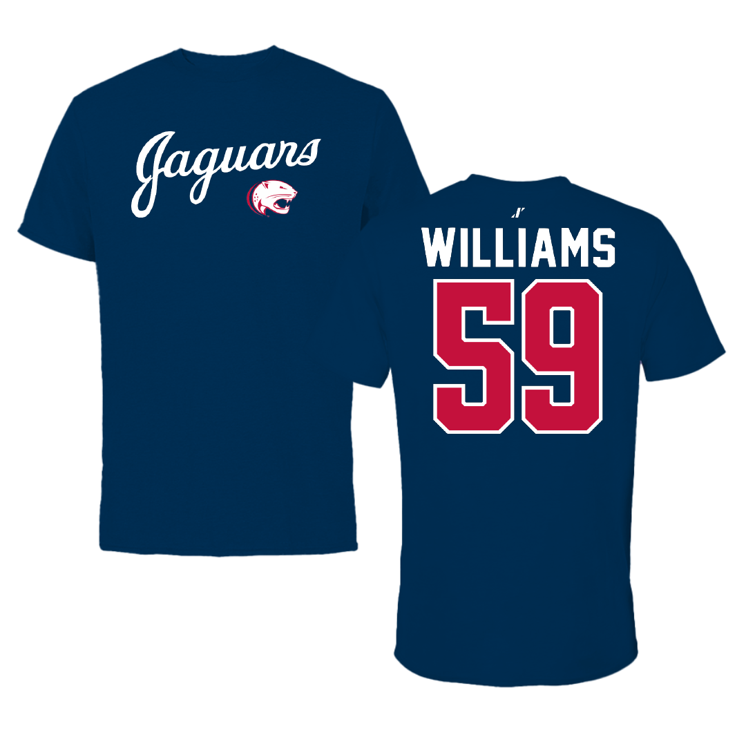 University of South Alabama Football Navy General Tee - #59 Sam Williams