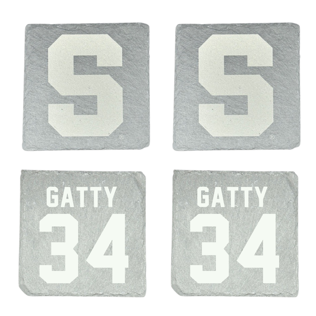 Syracuse University Basketball Stone Coaster (4 Pack)  - #34 Christopher Gatty