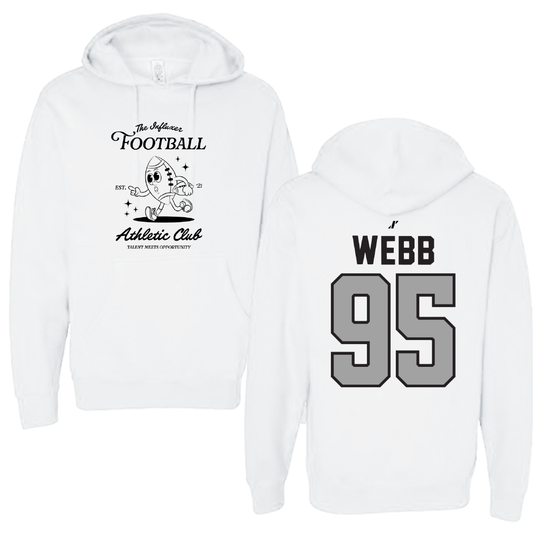 Football White Influxer Athletic Club Hoodie - #95 Terry Webb