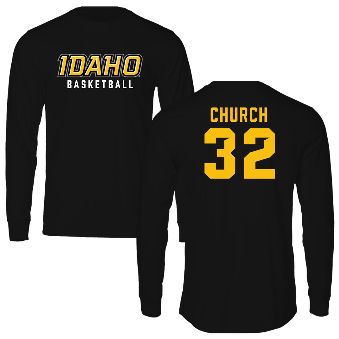 University of Idaho Basketball Black Long Sleeve - #32 Cooper Church